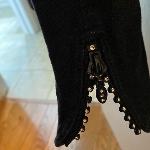 Quacker Factory DreamJeannes. XS. Black leggings. - Picture 6 of 9